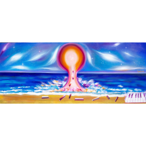 Piano Beach (120x50 cm)