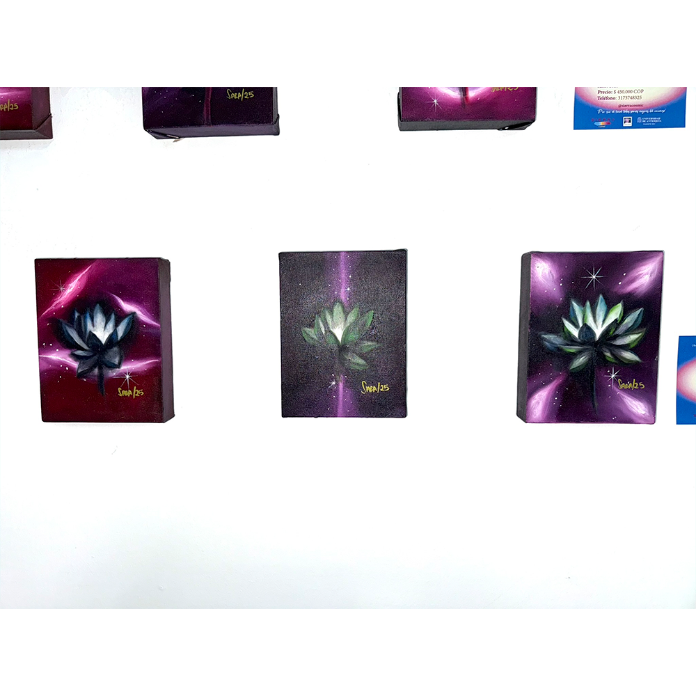 Cosmic Lotus x3 – 15 x 20 cm